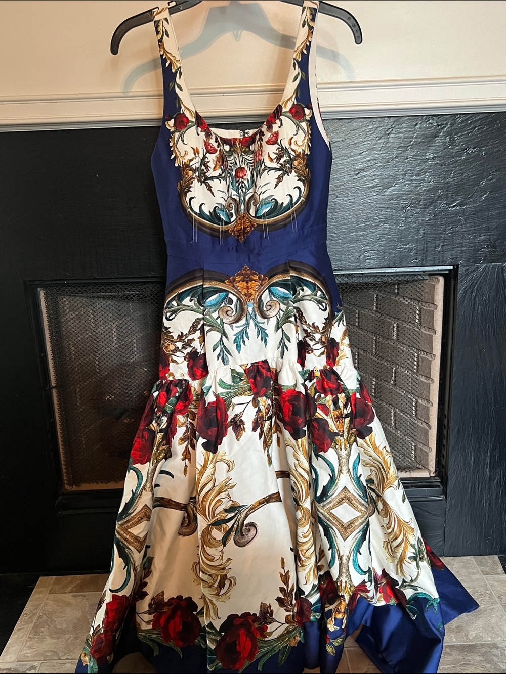 Alice + Olivia Diana Floral Midi Dress Size 2
